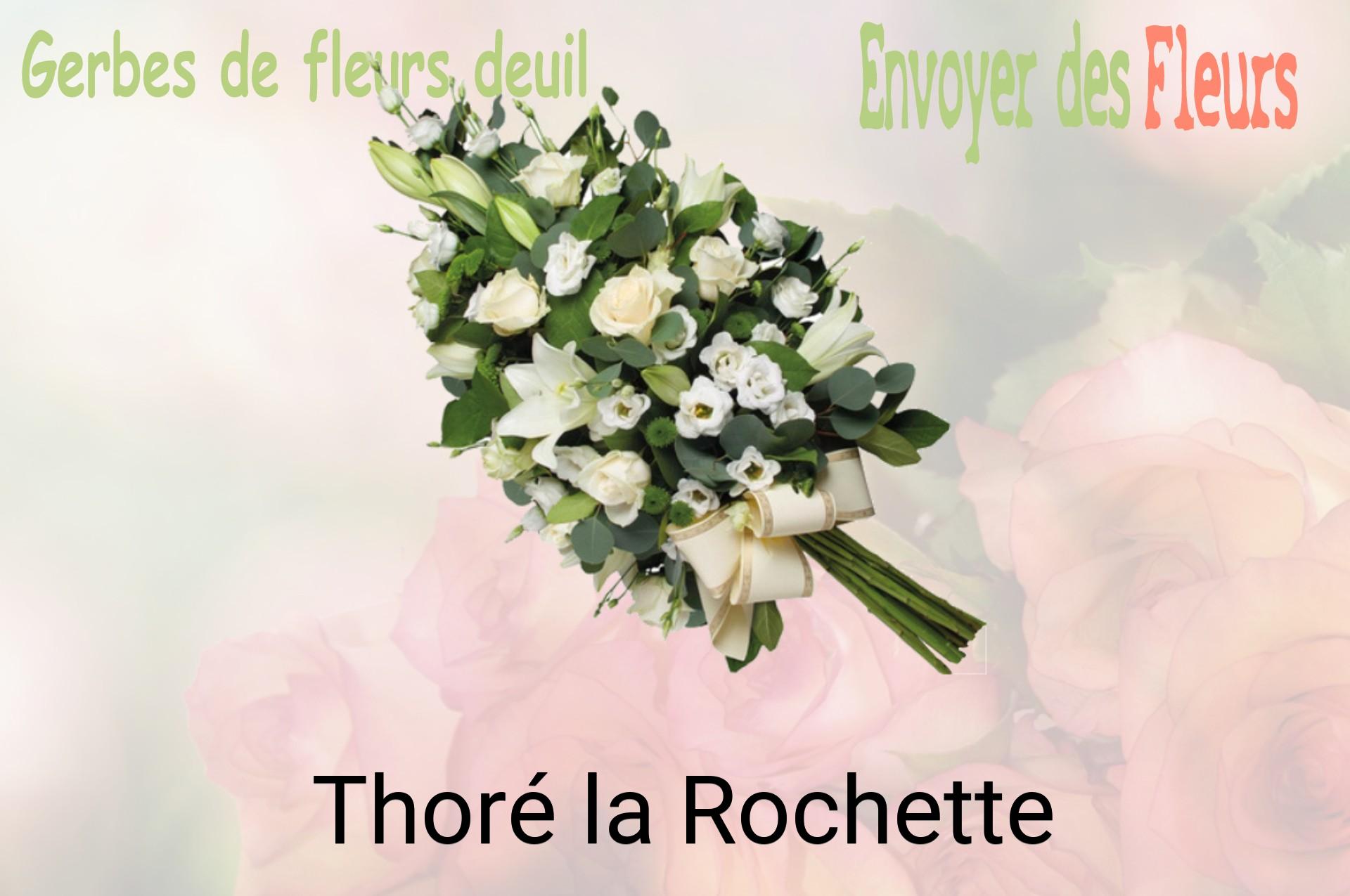 Gerbe de fleurs de deuil livrée à Thoré-la-Rochette